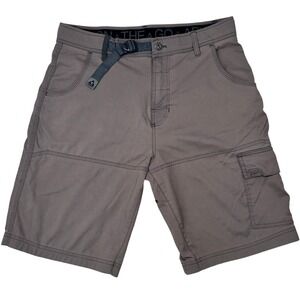 Gerry Shorts Mens 32 Gray Nylon Stretch Cargo Hiking